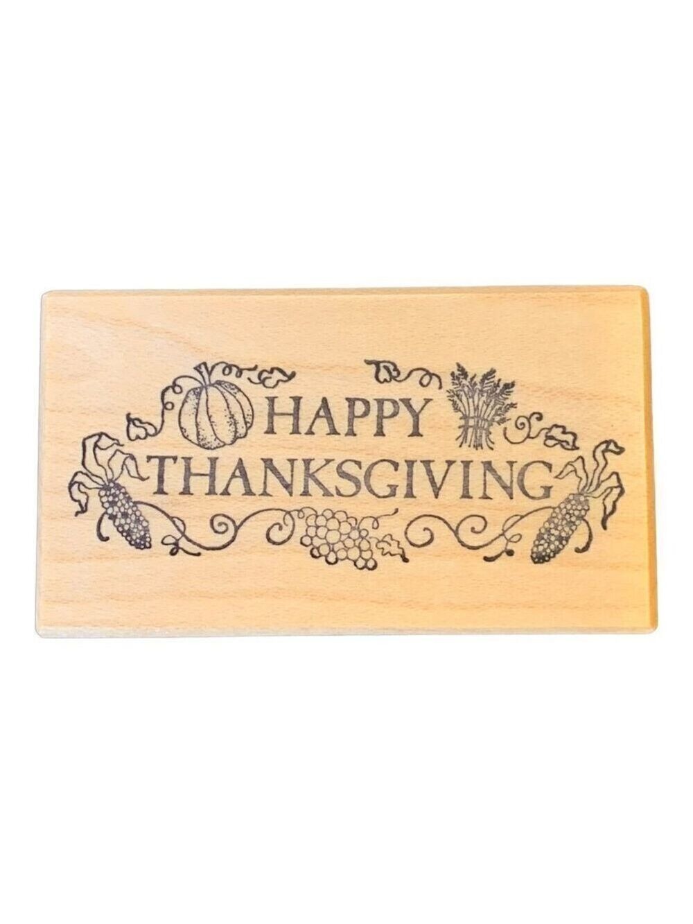 PSX Fall Autumn Thanksgiving Stamp Cookie Tag Holiday Baking Rubber E 846